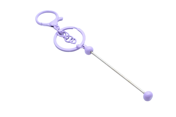 Porte clés avec barre à perler coloré - Métal