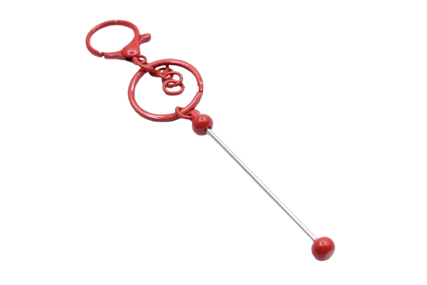 Porte clés avec barre à perler coloré - Métal