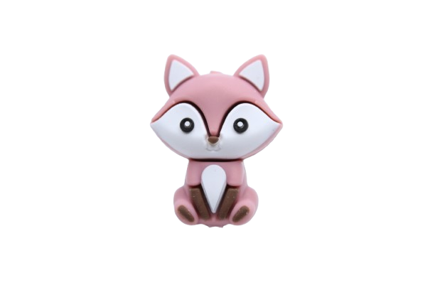Renard 3D - Perle en silicone
