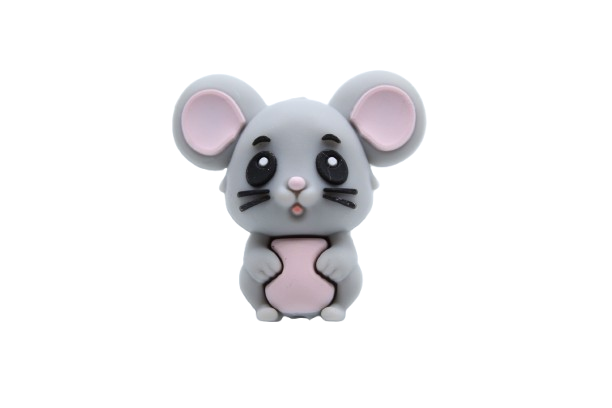 Souris 3D - Perle en silicone