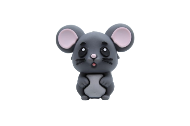 Souris 3D - Perle en silicone