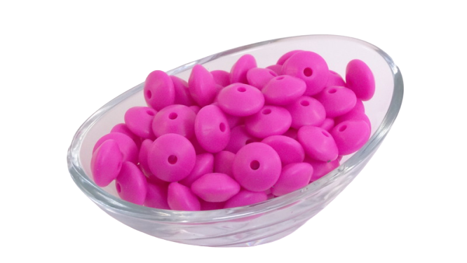 Lentille Ø12mm - Lot de 10 - Perle en silicone