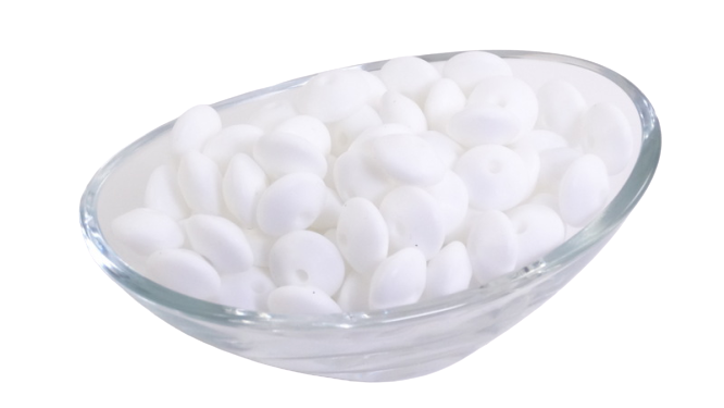 Lentille Ø12mm - Lot de 10 - Perle en silicone