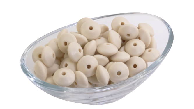 Lentille Ø12mm - Lot de 10 - Perle en silicone