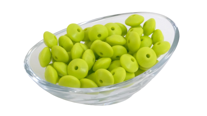 Lentille Ø12mm - Lot de 10 - Perle en silicone