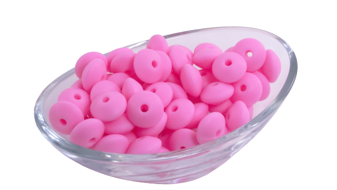 Lentille Ø12mm - Lot de 10 - Perle en silicone