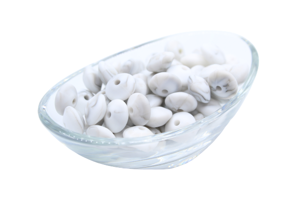 Lentille Ø12mm - Lot de 10 - Perle en silicone