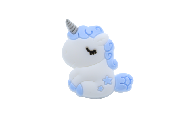 Licorne tête et version 2 - Perle en silicone