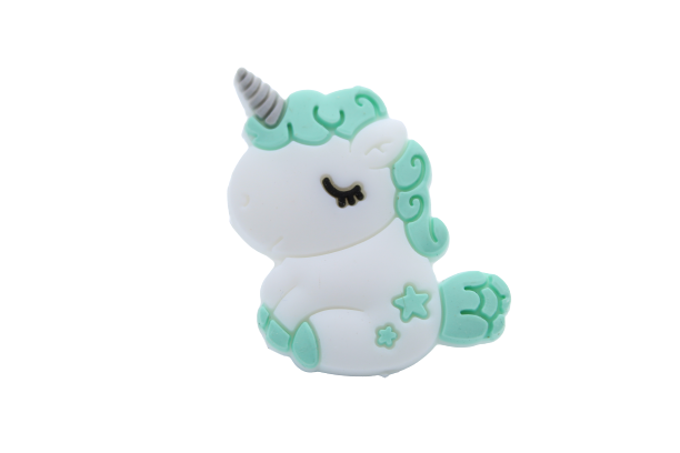 Licorne tête et version 2 - Perle en silicone