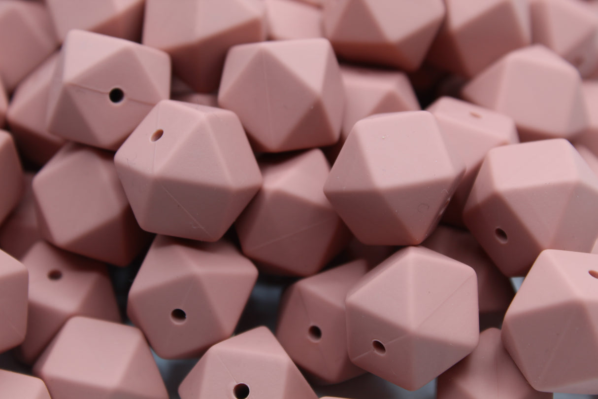 Hexagonale 14mm - Perle en silicone