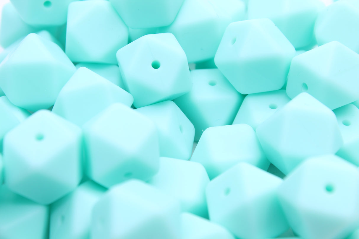 Hexagonale 17mm - Perle en silicone