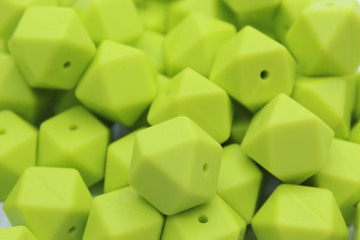 Hexagonale 14mm - Perle en silicone