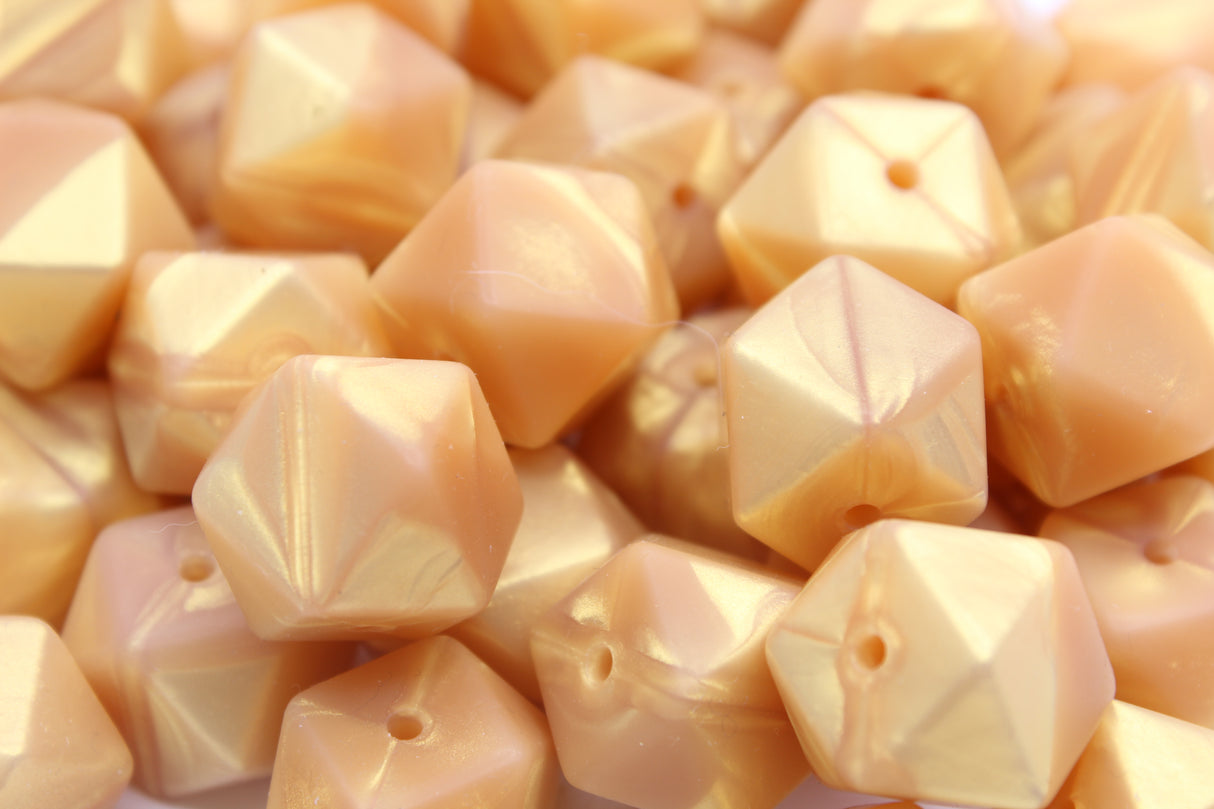 Hexagonale 17mm - Perle en silicone