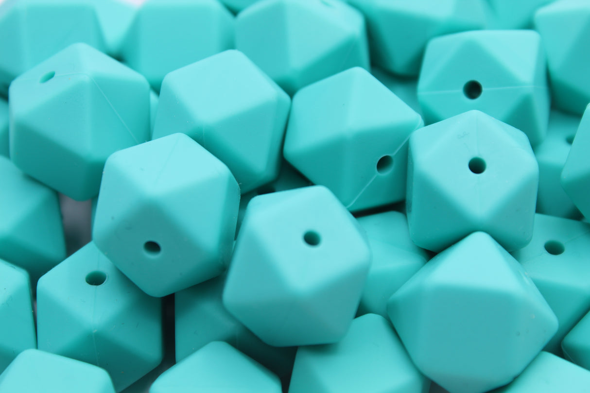 Hexagonale 17mm - Perle en silicone
