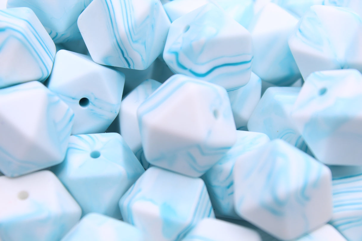 Hexagonale 14mm - Perle en silicone