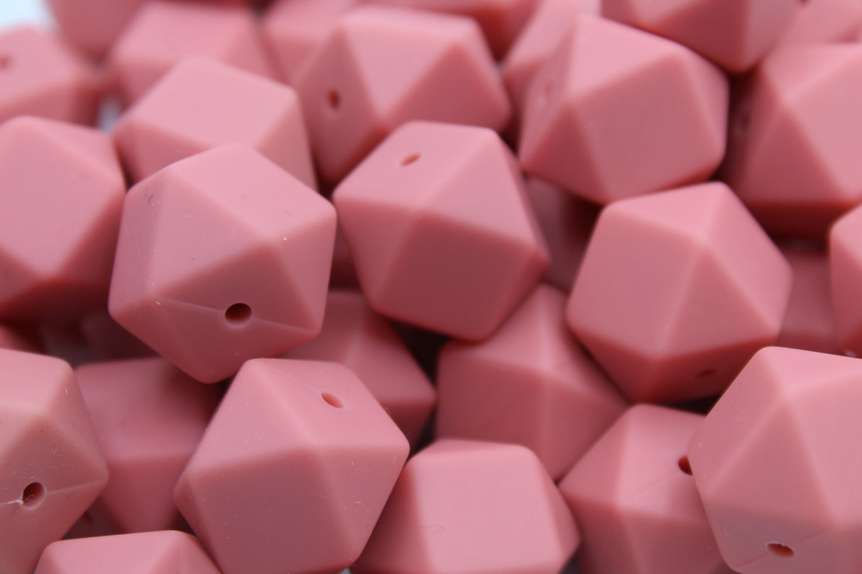 Hexagonale 17mm - Perle en silicone