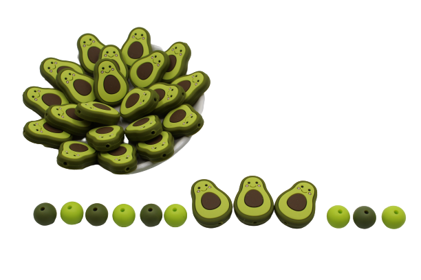 Avo l'avocat - Perle en silicone