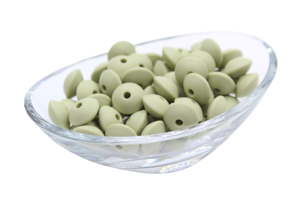 Lentille Ø12mm - Lot de 10 - Perle en silicone