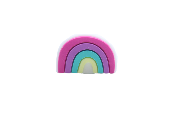 Arc en ciel version 4 - Perle en silicone