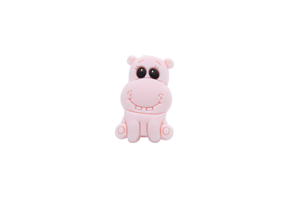 Hippopotame - Perle en silicone