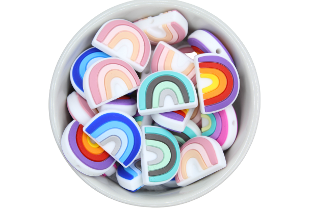Arc en ciel version 4 - Perle en silicone