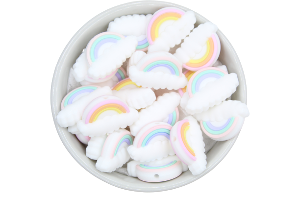 Arc en ciel version 1 - Perle en silicone