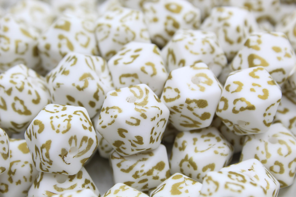 Perle imprimée à motif - Perle en silicone