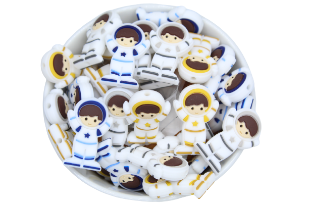 Astronaute - Perle en silicone