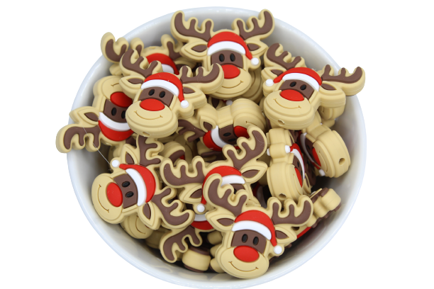 Renne avec bonnet - Perle en silicone