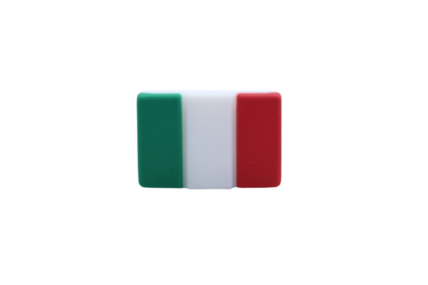 Drapeau - Perle en silicone