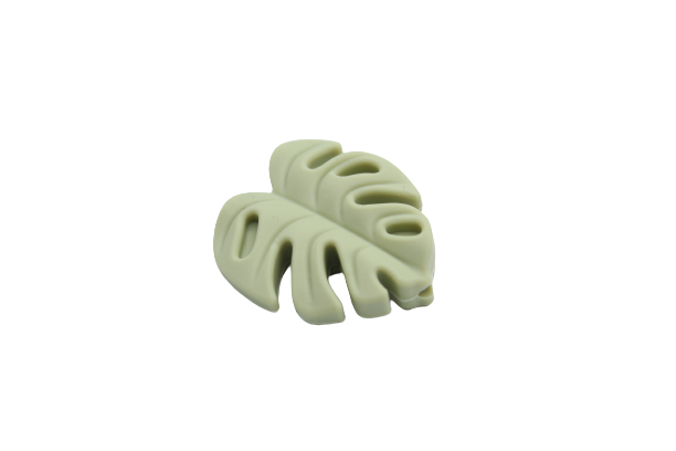 Feuille de Monstera Version 2 - Perle en silicone