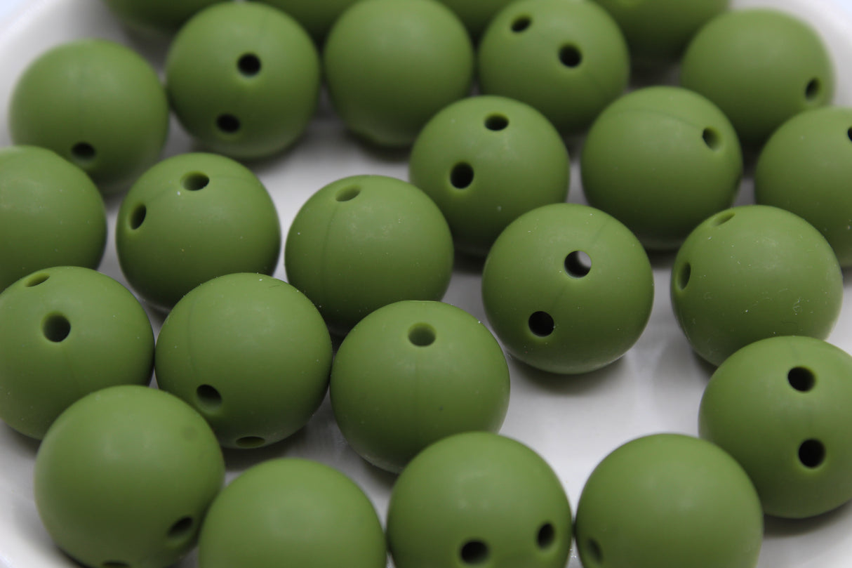 Ronde 15mm de sécurité - Perle en silicone