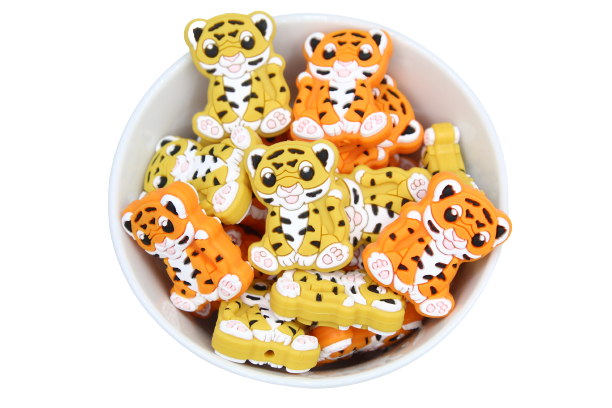 Tigre - Perle en silicone
