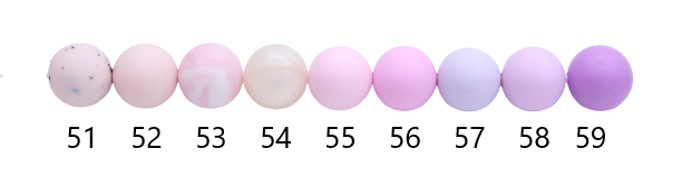 Le nuancier des perles (en 12mm) 2025 - Perle en silicone