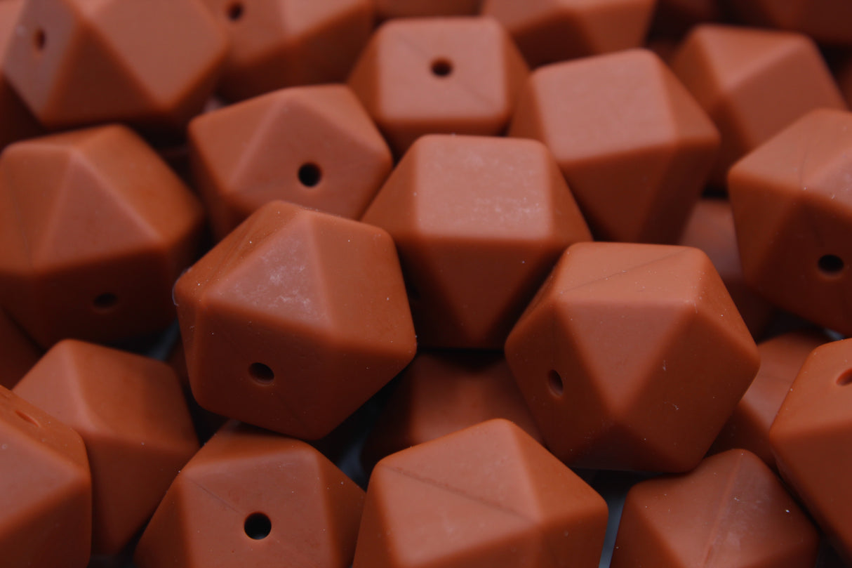 Hexagonale 17mm - Perle en silicone