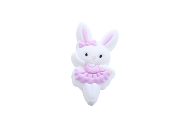 Lapin ballerine - Perle en silicone