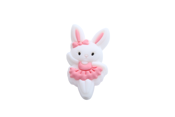 Lapin ballerine - Perle en silicone