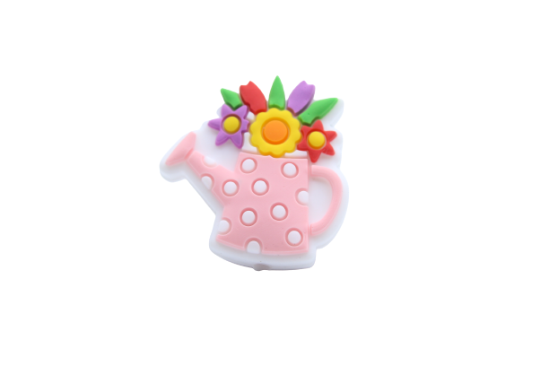Arrosoir fleuri - Perle en silicone