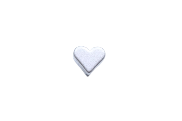 Petit cœur 14mm - Perle en silicone