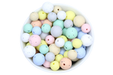 Perle ronde Poussières d'étoiles - lot de 5 - Perle en silicone
