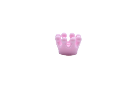 Mini couronne 3D - Perle en silicone
