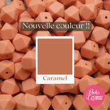 Nouvelle couleur: Caramel - Perle en silicone