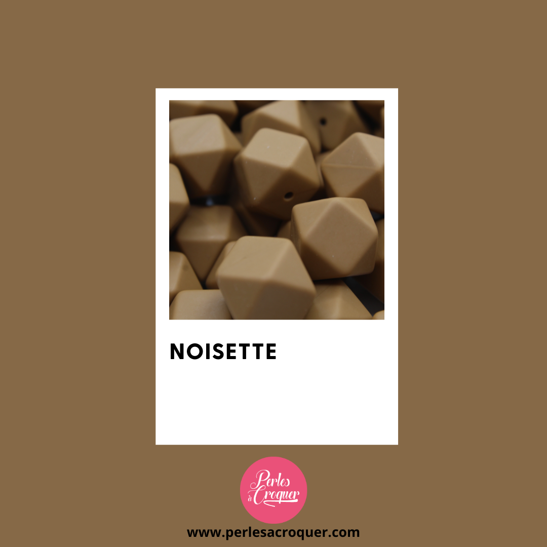 NOISETTE - Perle en silicone