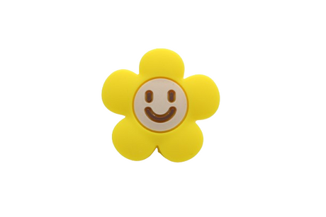 Smiley fleur - Perle en silicone