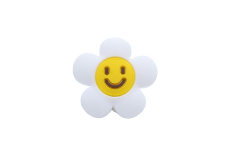 Smiley fleur - Perle en silicone