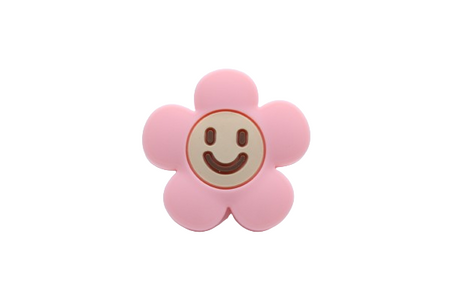 Smiley fleur - Perle en silicone