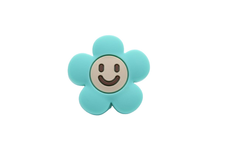 Smiley fleur - Perle en silicone