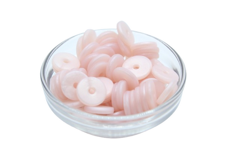 Mini rondelle Ø12mm  - lot de 5 - Perle en silicone