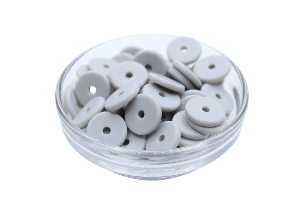 Mini rondelle Ø12mm  - lot de 5 - Perle en silicone