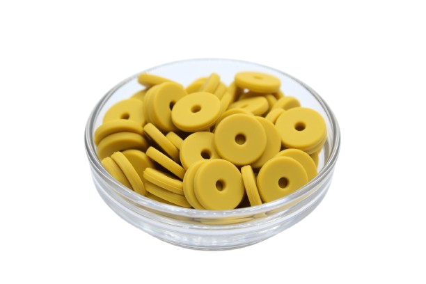 Mini rondelle Ø12mm  - lot de 5 - Perle en silicone